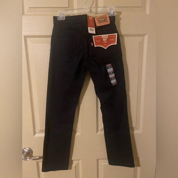 Levi Boys Black Jeans 512 SlumFit size 12 NWT - Picture 1 of 6